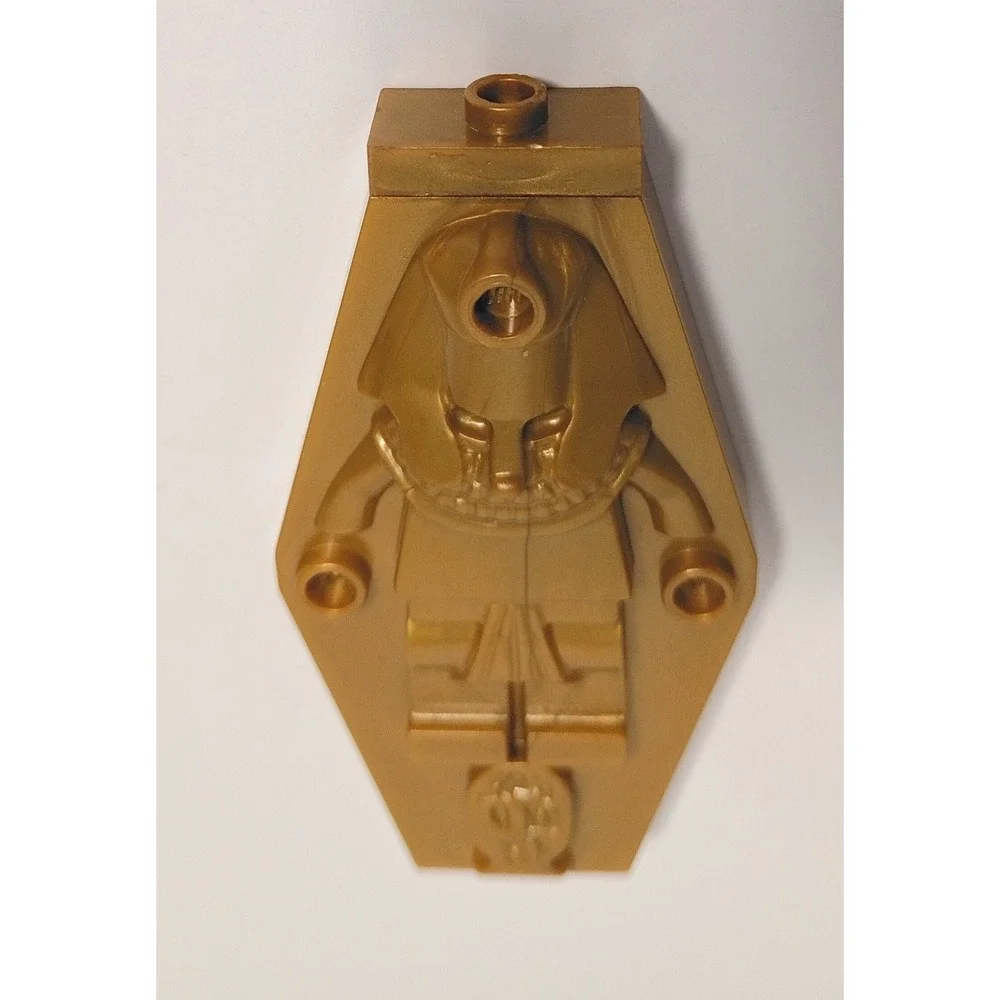 LEGO Container Coffin Lid Only with Embossed Mummy (Sarcophagus) 30164